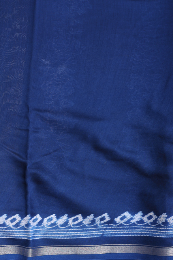 Chanderi Silk Cotton Saree In Crimson Red With Shibori Design