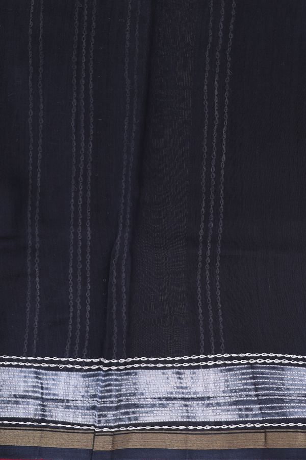 Chanderi Silk Cotton Saree In Mulberry With Shibori Design