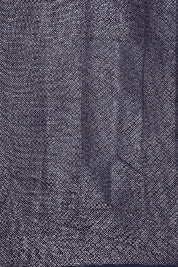 Chanderi Silk Cotton Saree In White With Diamond Design