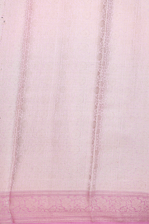 Chanderi Silk Cotton Saree Shades Of Pink With Allover Design