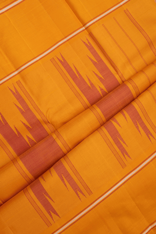 Checked Design Blush Red Kanchipuram Silk Saree