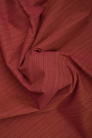 Checked Design Burgundy Red Mangalagiri Cotton Saree