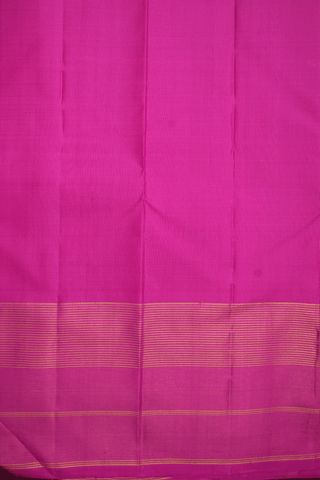 Checked Design Royal Purple Kanchipuram Silk Saree