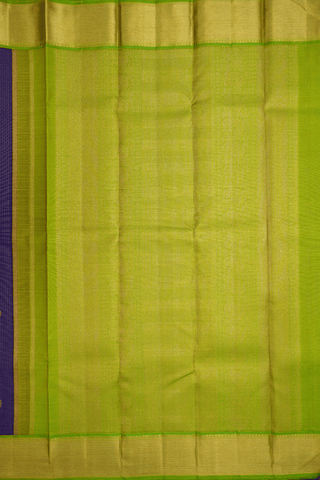 Zari Checked With Buttas Regal Purple Kanchipuram Silk Saree