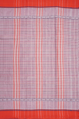 Checks Design Dusty Pink Narayanpet Cotton Saree