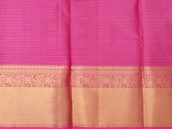 Checks Design Green Kanchipuram Pavadai Sattai Material