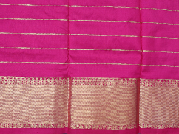 Checks Design Grey Kanchipuram Silk Pavadai Sattai Material