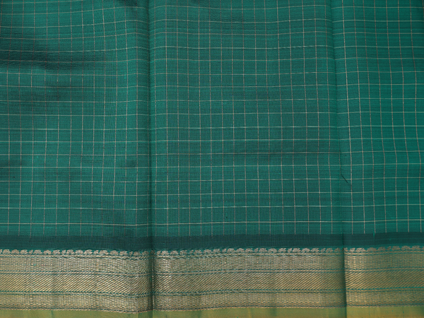 Checks Design Maroon Kanchipuram Pavadai Sattai Material