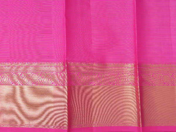 Checks Design Pink Kanchipuram Pavadai Sattai Material