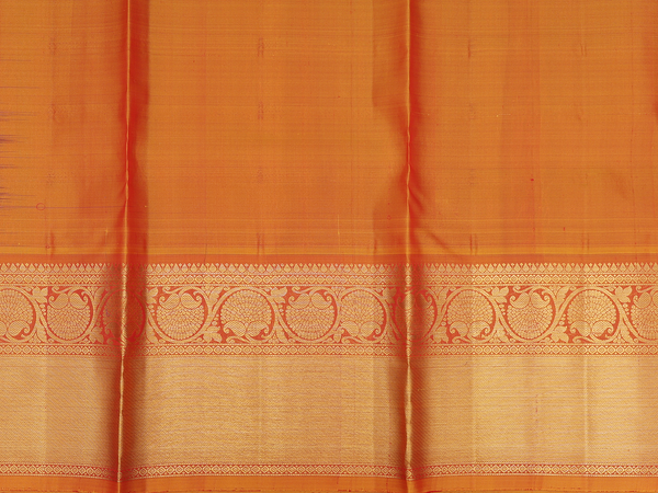 Checks Design Purple Kanchipuram Silk Half Saree Material