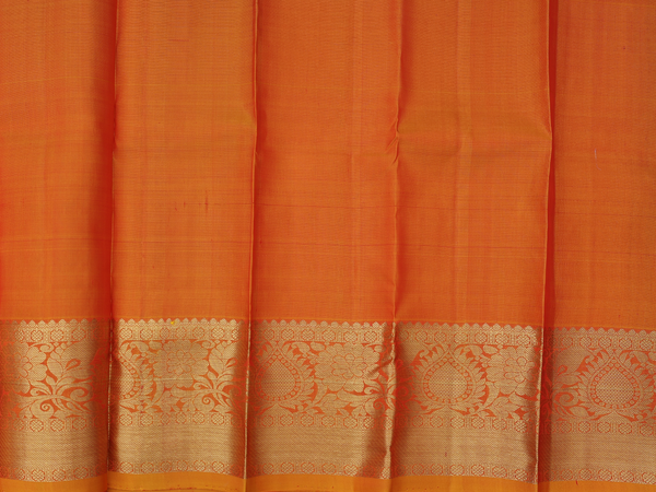 Checks Design Rani Pink Kanchipuram Pavadai Sattai Material
