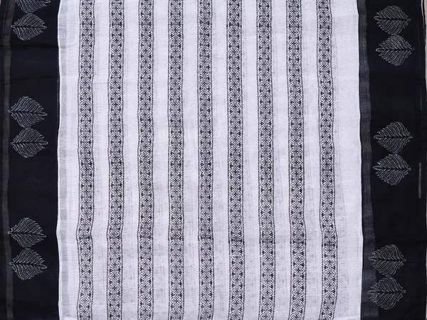 Checks Design White Cotton Unstitched Salwar Material