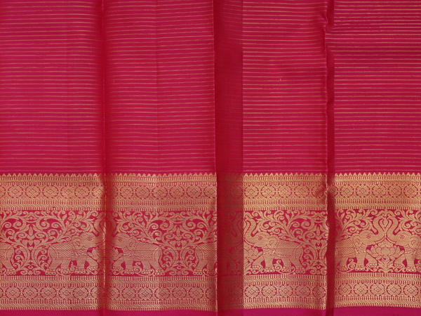 Checks Design Yellow Kanchipuram Pavadai Sattai Material