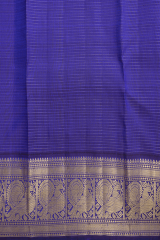 Checks With Buttas Spiced Orange Kanchipuram Silk Saree