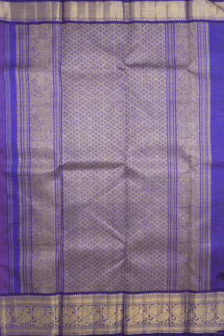 Checks With Buttas Spiced Orange Kanchipuram Silk Saree
