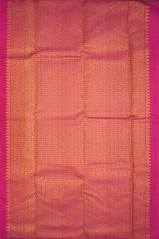 Checks With Zari Buttas Multicolor Kanchipuram Silk Saree