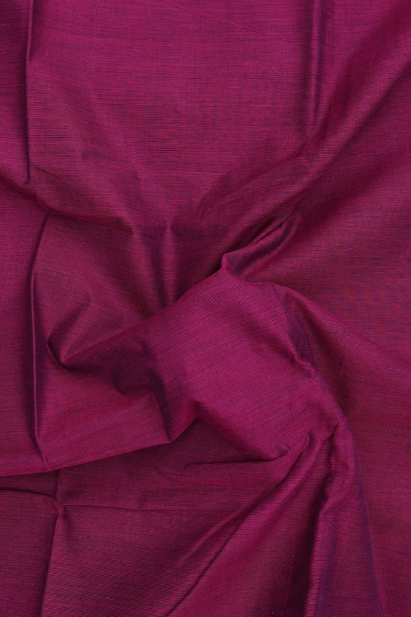 Chettinadu Cotton Saree In Berry Purple With Zari Border