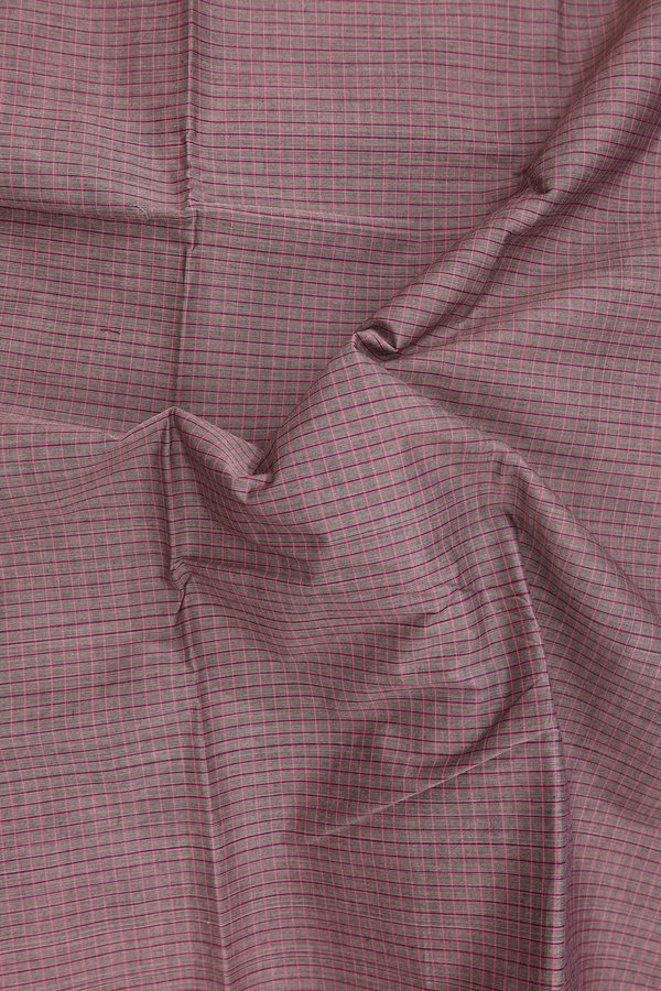 Chettinadu Cotton Saree In Cocoa Brown With Checks Design