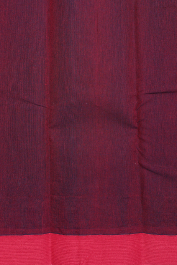 Chettinadu Cotton Saree In Dark Green With Contrast Border