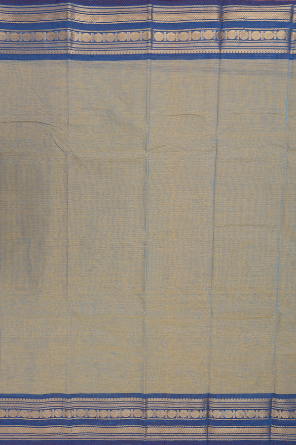 Chettinadu Cotton Saree In Dual Tone With Zari Border