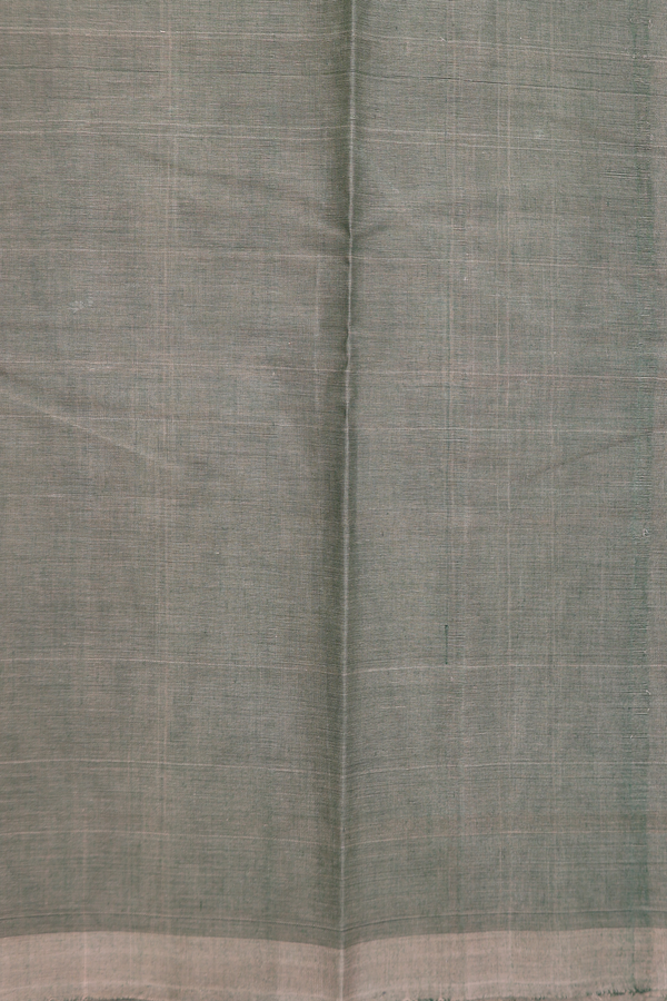 Chettinadu Cotton Saree In Green With Checks Design