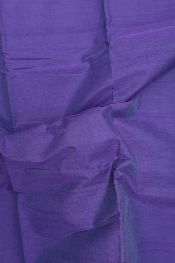 Chettinadu Cotton Saree In Purple With Contrast Border