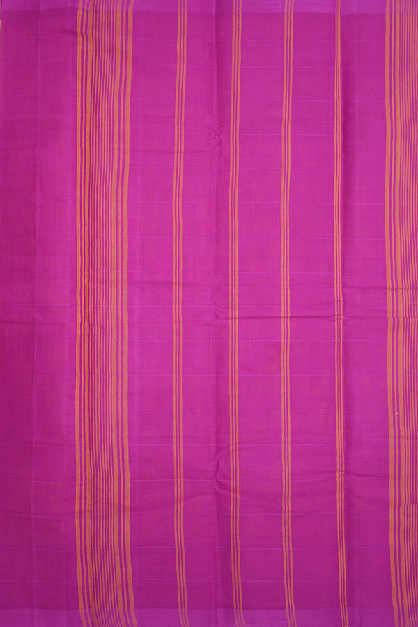 Chettinadu Cotton Saree In Yellow With Checks Design