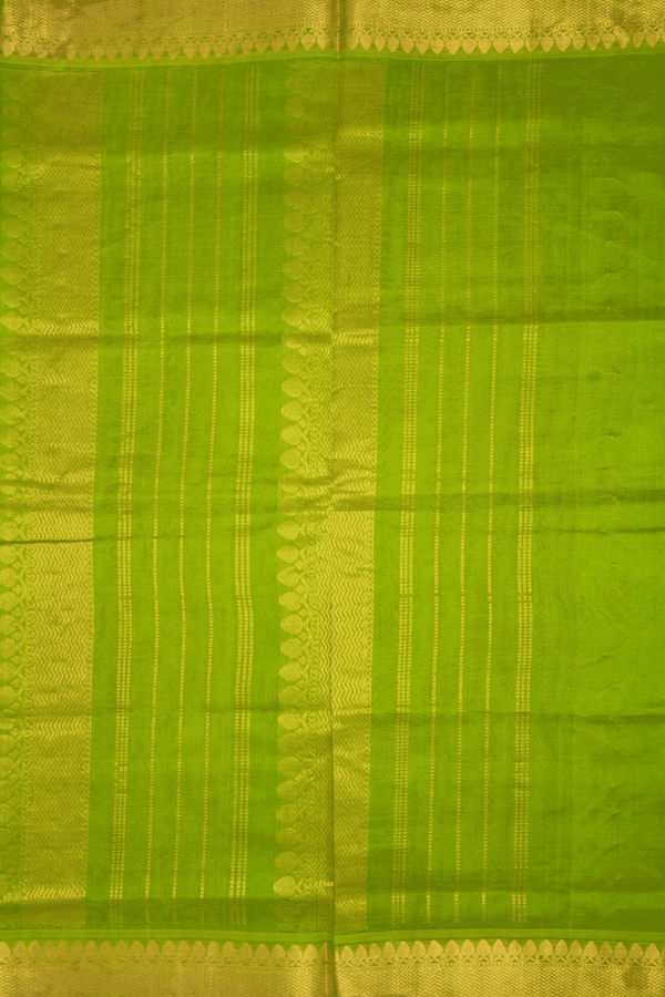 Chevron Zari Border Plum Purple Traditional Silk Cotton Saree