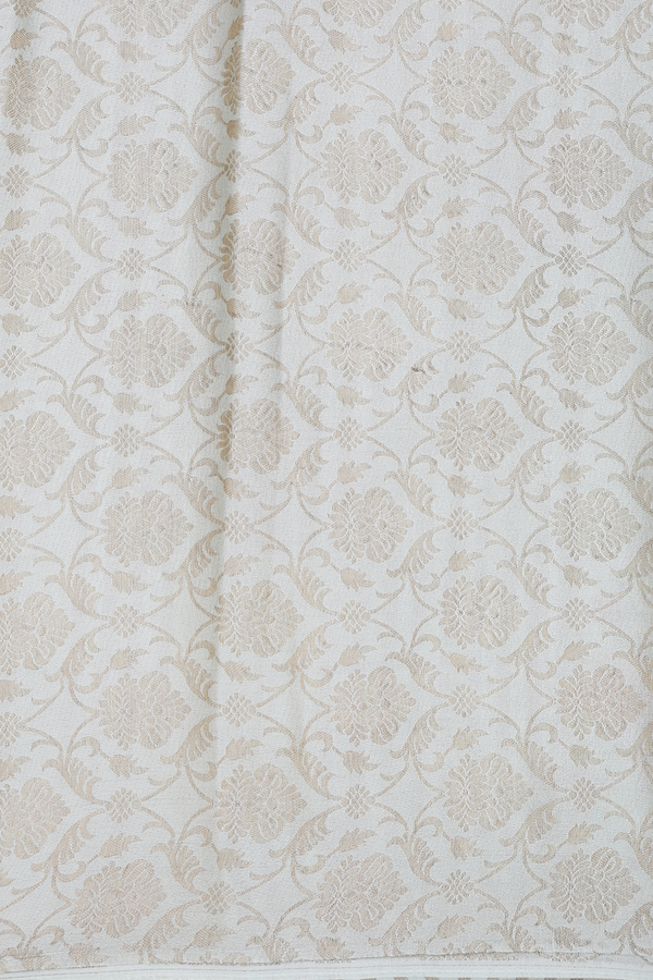 Chiffon Saree In Green Beige With Floral Printed Design