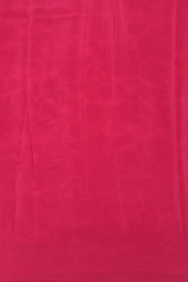 Chiffon Saree In Pastel Pink With Floral Design