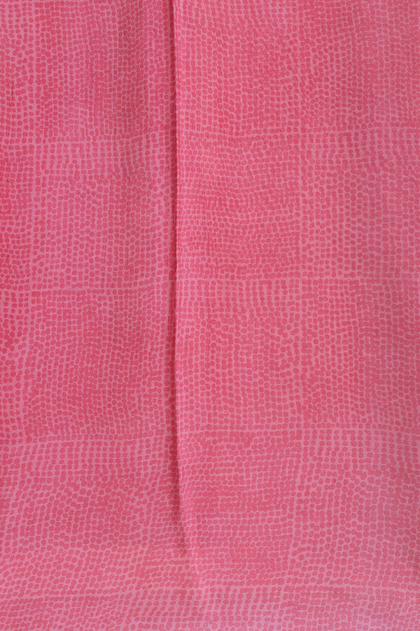 Chiffon Saree In Pink With Stripes Design