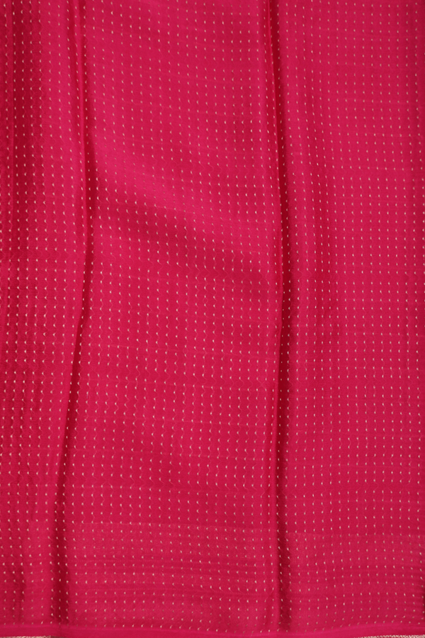 Chiffon Saree In Rani Pink With Checks Design