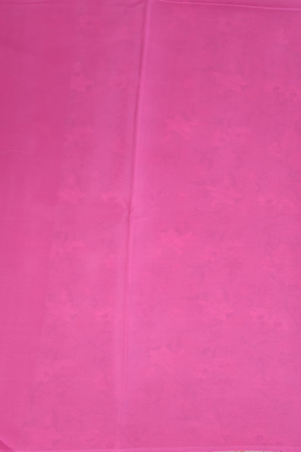 Chiffon Saree In Rose Brown With Floral Design
