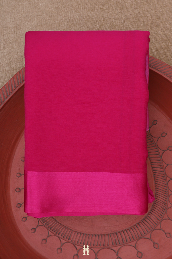Chiffon Saree In Shades Of Pink With Light Weight