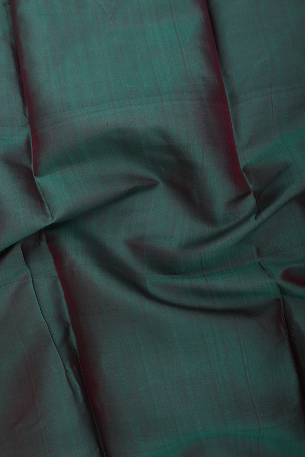 Chinese Collar Plain Dual Tone Silk Short Kurta