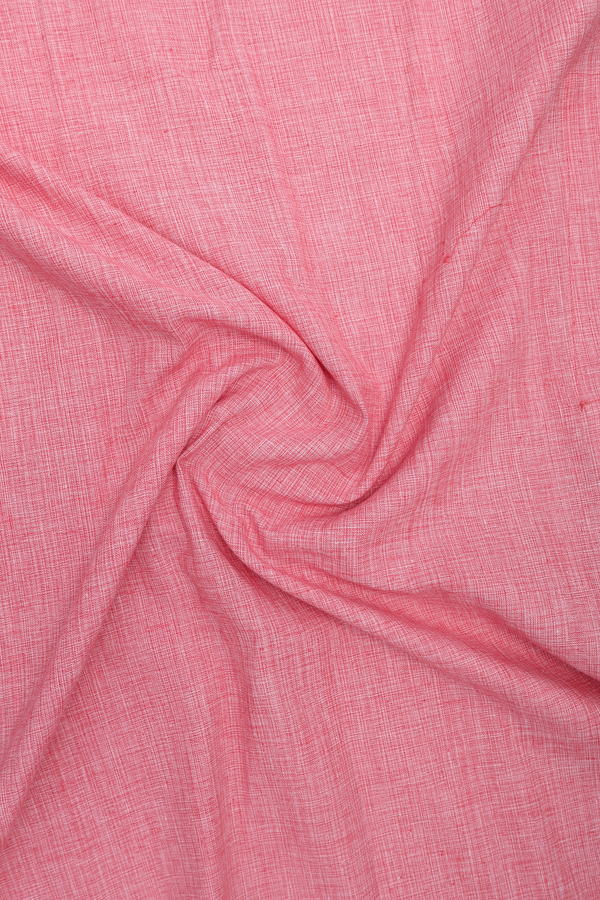 Chinese Collar Plain Pink Cotton Long Kurta