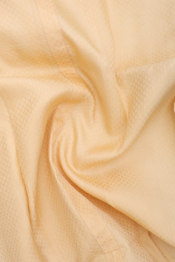 Chinese Collar Threadwork Design Yellow Silk Shirt
