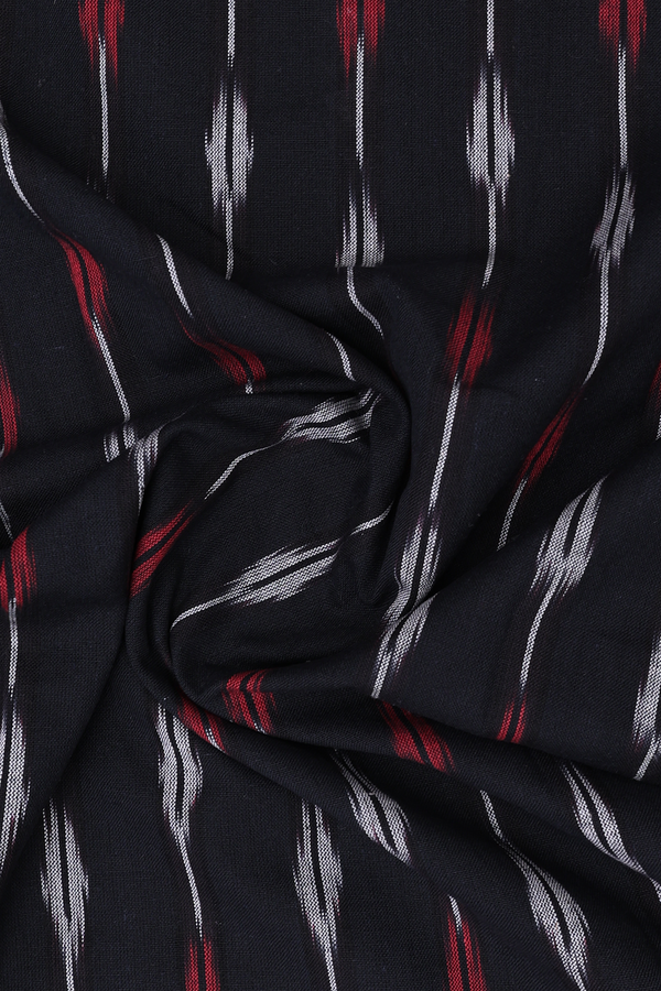Chinese Neck Printed Design Black Cotton Salwar Set