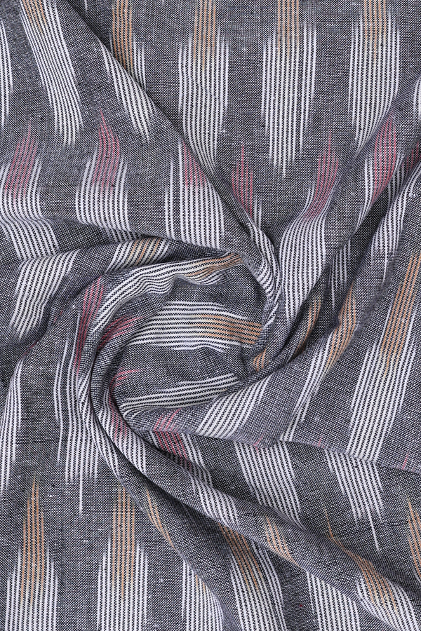 Chinese Neck Printed Design Grey Cotton Salwar Set