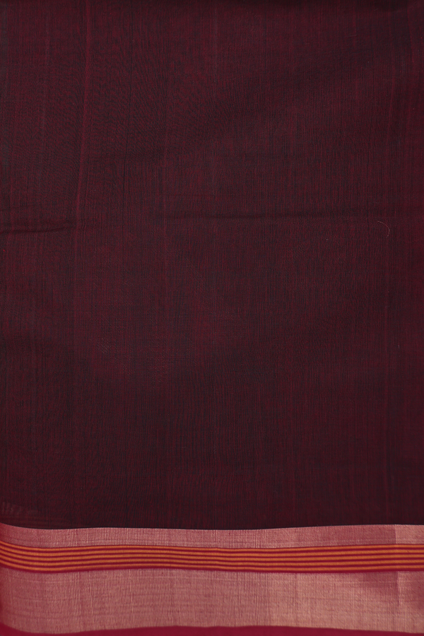 Coimbatore Cotton Saree Forest Green With Threadwork Motifs
