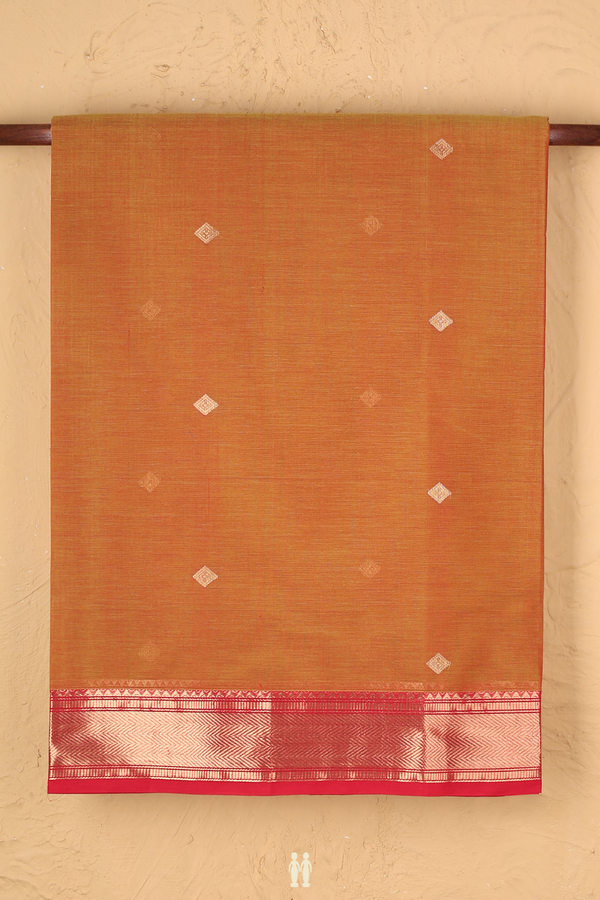 Coimbatore Cotton Saree In Dual Tone With Diamond Buttas
