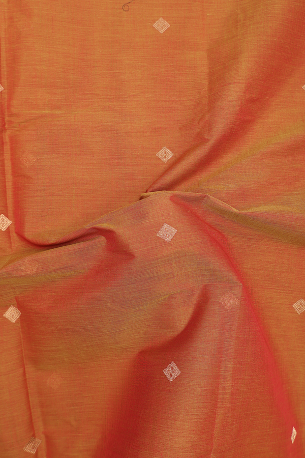 Coimbatore Cotton Saree In Dual Tone With Diamond Buttas