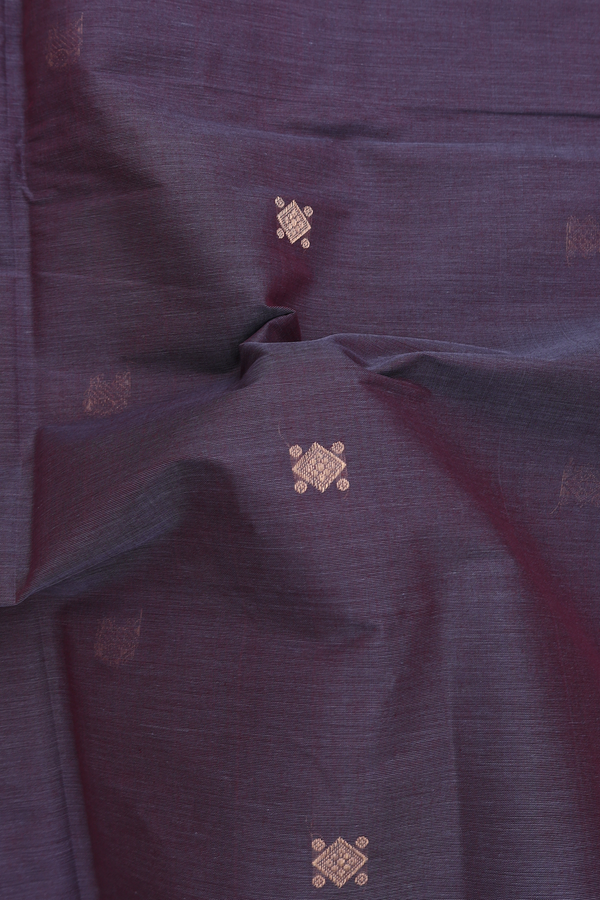 Coimbatore Cotton Saree In Dual Tone With Zari Buttas