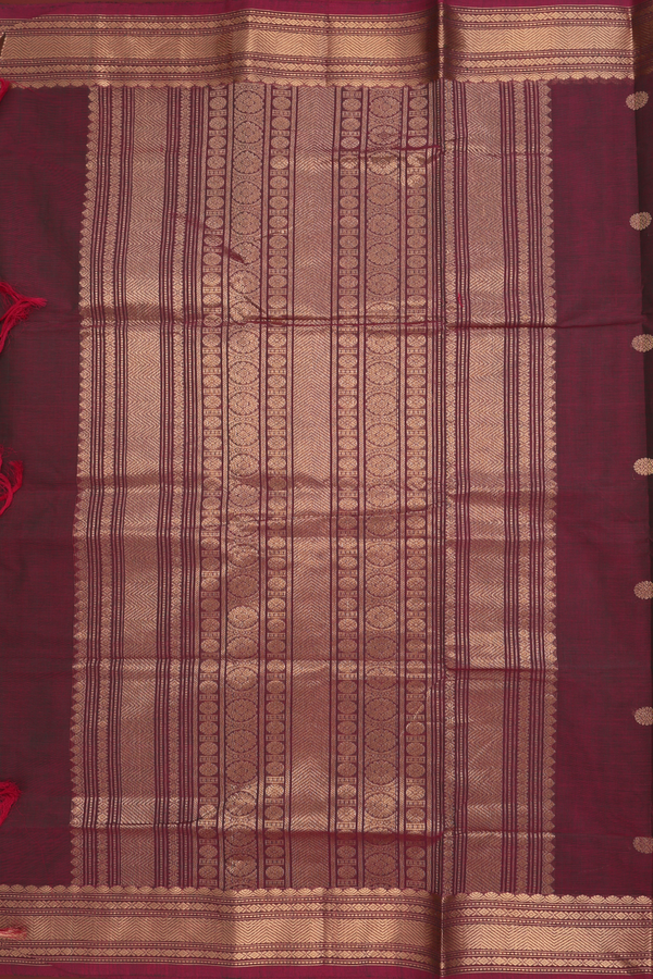 Coimbatore Cotton Saree In Dual Tone With Zari Motifs