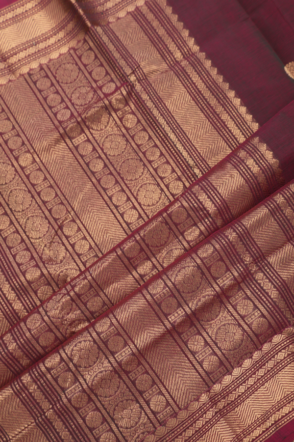 Coimbatore Cotton Saree In Dual Tone With Zari Motifs