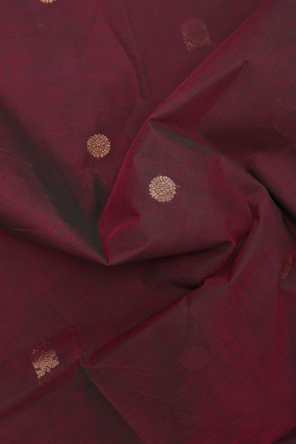 Coimbatore Cotton Saree In Dual Tone With Zari Motifs