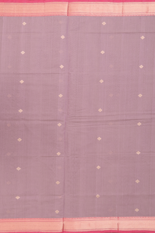Coimbatore Cotton Saree In Dusty Rose With Diamond Buttas