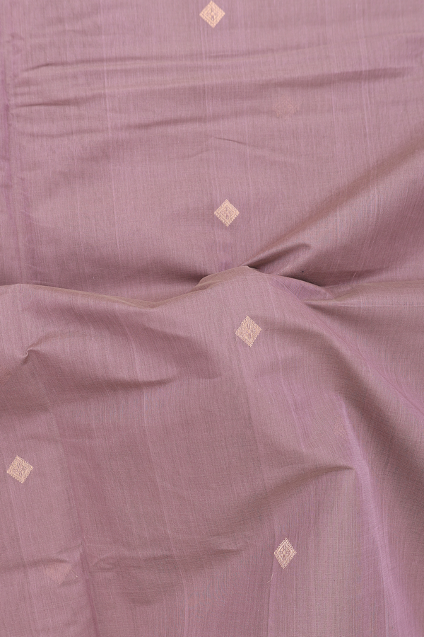 Coimbatore Cotton Saree In Dusty Rose With Diamond Buttas