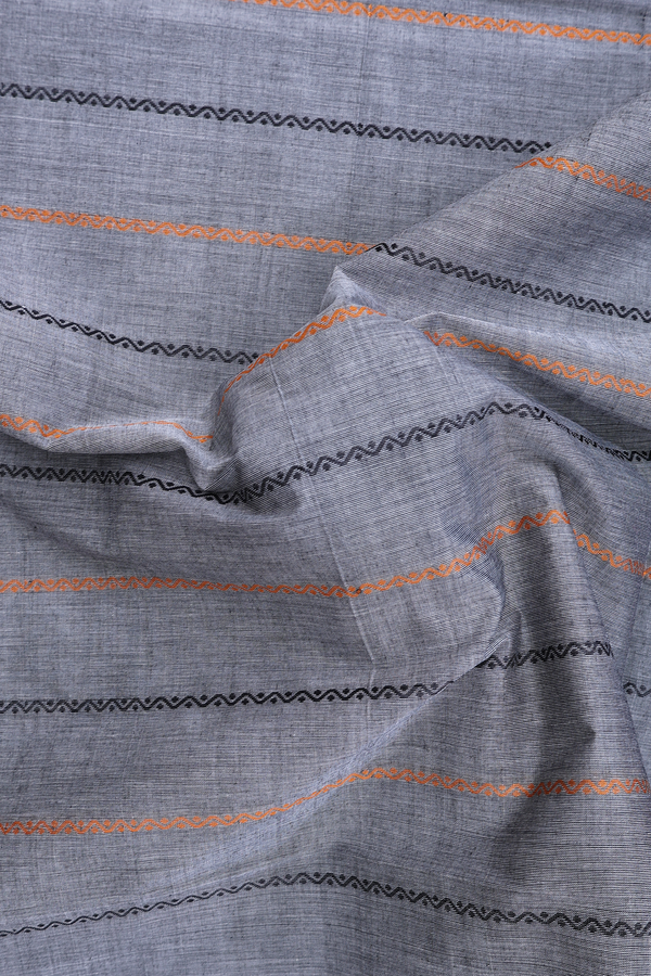Coimbatore Cotton Saree In Grey With Neli Design