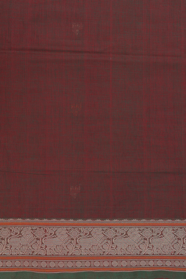 Coimbatore Cotton Saree In Manthulir With Threadwork Buttas
